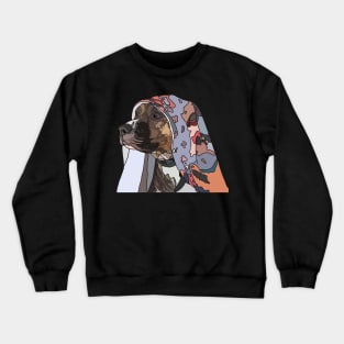 Staffy in a blanket Crewneck Sweatshirt